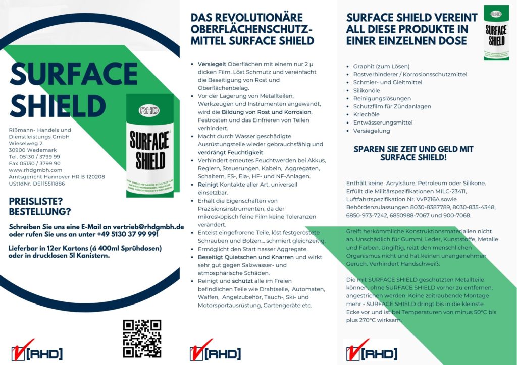 Surface Shield Korrosionsschutz WD 40 Alternative
