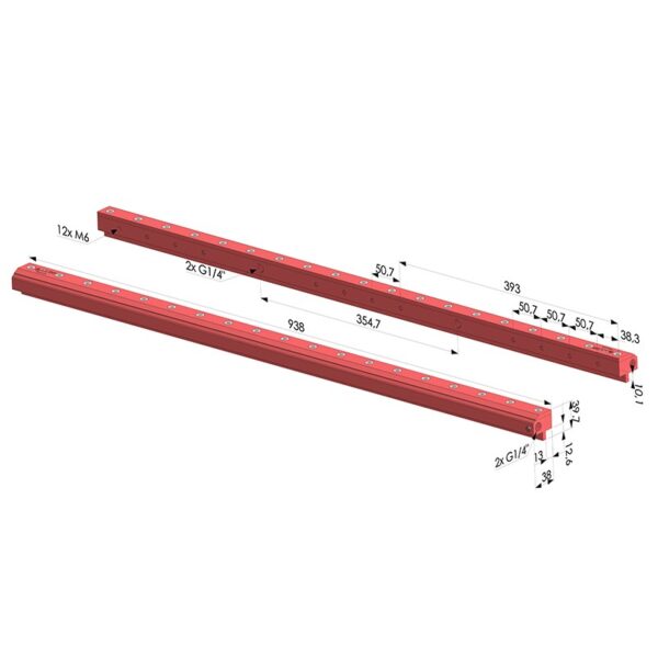 luftvorhang-einfacher-strahl-serie-ra-2-l-938-mm mass Novacom Druckluft