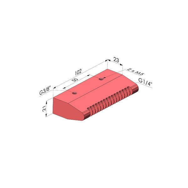 Flachstrahldüse BJP 38 102 Druckluft Novacom – Bild 2